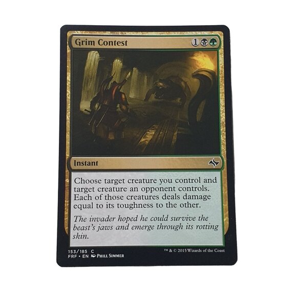 Magic the Gathering Grim Contest Card Lot of 4 Phill Simmer 153/185 Wizards Coas - Picture 2 of 3